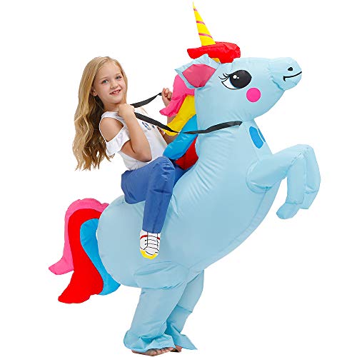 KOOY Inflatable Costume For Kids,Unicorn Costume Funny Fancy Dress Blow Up Costumes Halloween Kids Costumes
