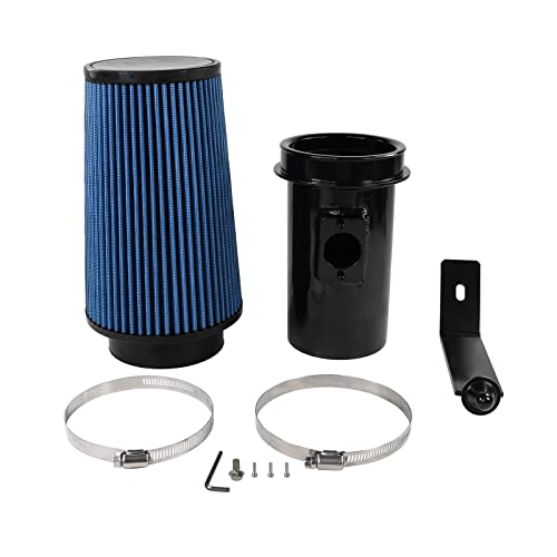 Cold Air Intake Kit 6.4 Diesel Filter System Air Intake Pipe with Oiled Filter Replacement for 2008-2010 Ford F-250 F-350 F-450 Super Duty Powerstroke Diesel Engine 6.4L
