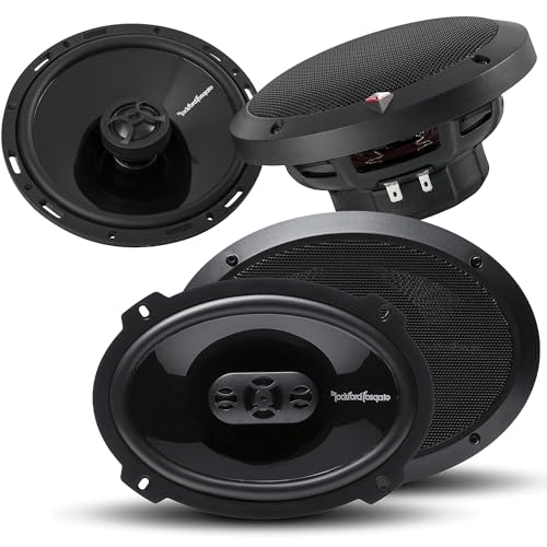 Pair of Rockford Fosgate Punch P1694 6' X 9' 300W 4-Way + P1650 6.5' 220W 2-Way Full Range Coaxial Speakers - 4 Speakers