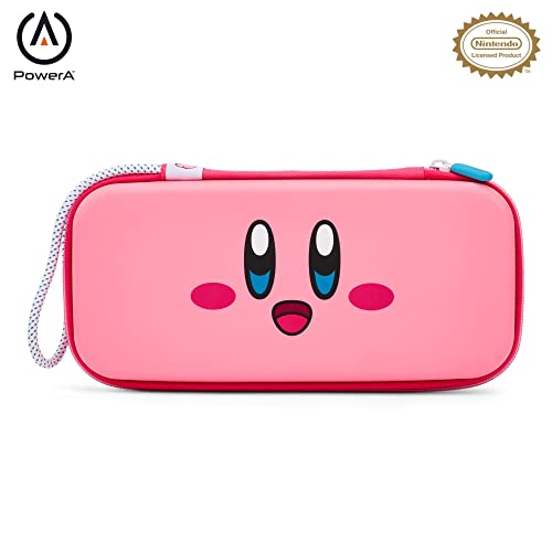 PowerA Travel Pro Slim Case for Nintendo Switch Systems - Kirby Power, Hard Shell, Protective Case, Gaming Case, Console Case