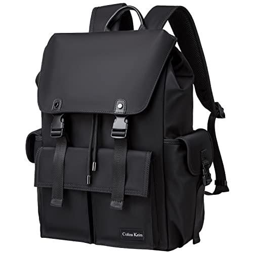 Colins Keirs 17 Inch Laptop Backpack. Waterproof Tech Backpack with Laptop Compartment. Black 30L
