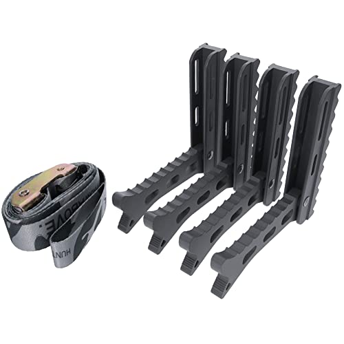 Hawk Hunting Climbing Tree Stand Bowhunting Folding Portable Helium 4 Steps with Strap Pack