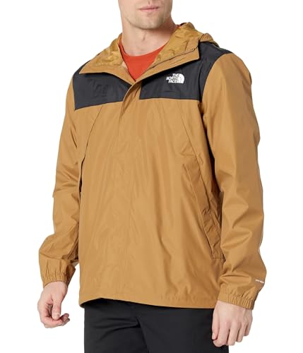 THE NORTH FACE Men's Antora Jacket (Standard and Big Size), TNF Black/Utility Brown, Large