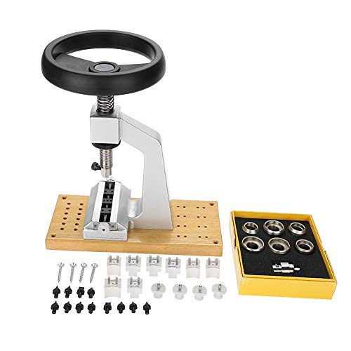Bench Watch Case Opener,Watch Case Opener, 5700 Bench Wristwatch Back Opener with 6 Dies Accessories Watchmaker Repair For Watch Making and Opening and Closing