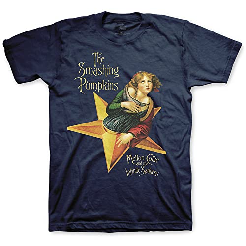 The Smashing Pumpkins 'Mellon Collie' (Navy) T-Shirt (Large)