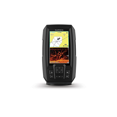 Garmin Striker 4cv with Transducer, 4' GPS Fishfinder with CHIRP Traditional and ClearVu Scanning Sonar Transducer and Built In Quickdraw Contours Mapping Software