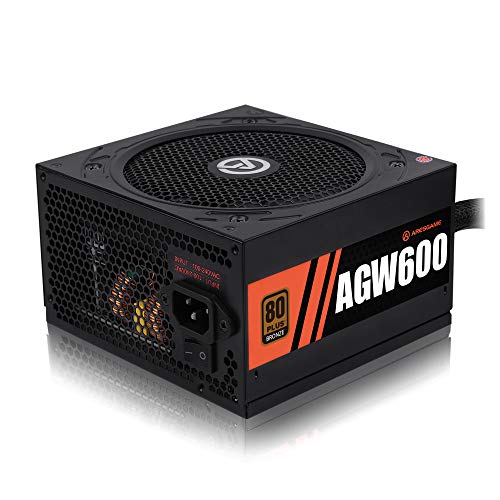 Power Supply 600W 80+ Bronze Certified PSU (ARESGAME, AGW600)