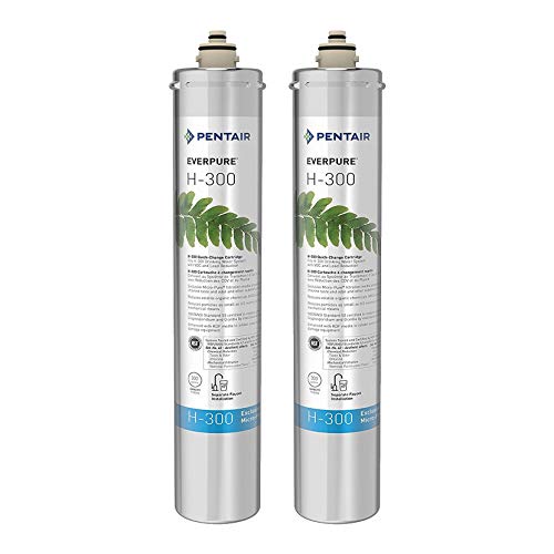 Pentair Everpure H-300 Undersink Water Filter Replacement Cartridge (2 Pack)