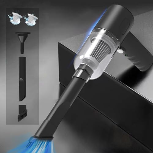 Handheld Mini Car Vacuum Cleaner, 120W Powerful Suction Small Dust Remover, Portable USB Charging Dusts Buster with Multi Accessories Set for Home Family Sales Clearance