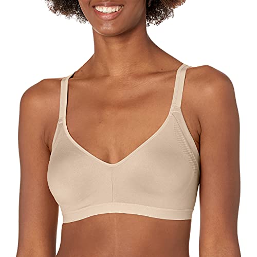 Warner's Women's Blissful Benefits Underarm-Smoothing with Seamless Stretch Wireless Lightly Lined Comfort Bra RM3911W, Butterscotch, XL