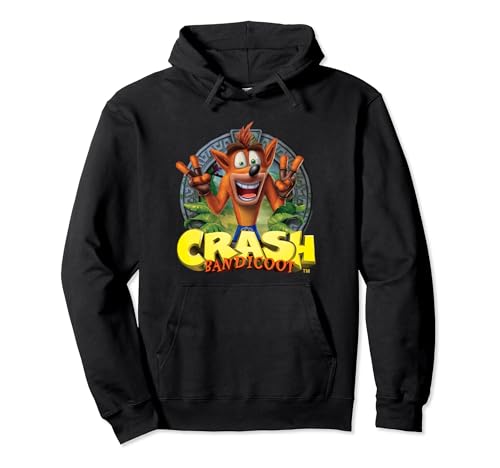 Crash Bandicoot - Crash Peace Stone Frame Pullover Hoodie