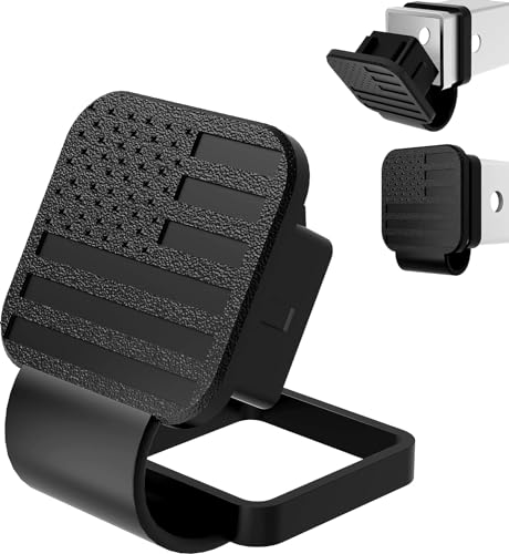 eVerHitch Black Flag Hitch Cover, Tube Plug (Fits 2' Receiver, Black)