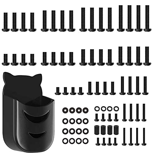 Universal TV Mount Screws Kit Includes M4 M5 M6 M8 Screws, Washers, for Samsung TCL Hisense LG Vizio Onn Sony Toshiba Insignia Westinghouse TV Mounting Hardware Kit with Remote Control Holder