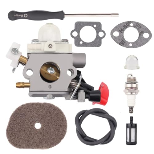 Panari FS56RC Carburetor Kit for Stihl FS 56 RC FS70R FS56 FS70 FS40 FS56C FC70 HT56C KM56 FC56 FS50 FS70C HT56 KN56 KM56C Trimmer Replaces C1M-S267A 4144 120 0608 41441200608
