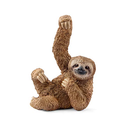 Schleich Wild Life Realistic Sloth Figurine - Detailed Wild Animal Sloth Toy Figure, Durable for Education and Fun Play, Perfect for Boys and Girls, Gift for Kids Ages 3+