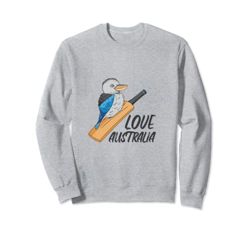 Great Australia Kookaburra Cricket Bat Bird Design Sweatshirt