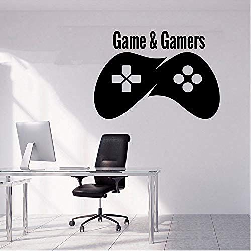 Game Over Decals Gamer Sticker Vinyl Stickervideo Game Game Stickers Boy Room Decor Gamer Removable Gift 61X42Cm