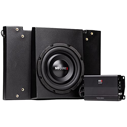 MB Quart Subwoofer Tuned System Compatible with Honda Talon, 400 Watt, UTV Sound System, amp