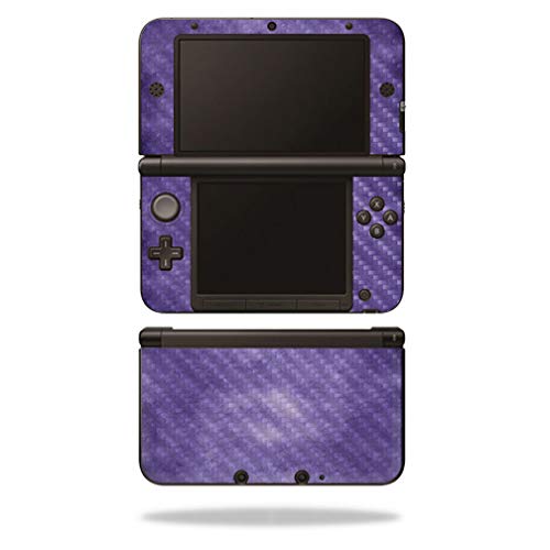 MightySkins Carbon Fiber Skin for Nintendo 3DS XL Original (2012-2014) - Purple Airbrush | Protective, Durable Textured Carbon Fiber Finish | Easy to Apply, Remove, and Change Styles | Made in The USA