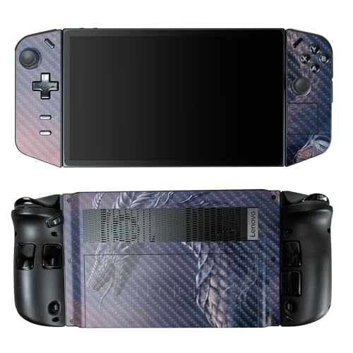 Carbon Fiber Gaming Skin Compatible with Lenovo Legion Go - Dragon Fantasy - Premium 3M Vinyl Protective Wrap Decal Cover - Easy to Apply | Crafted in The USA by MightySkins