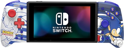 HORI Split Pad Pro (Sonic) Ergonomic Controller for Handheld Mode - Officially Licensed By Nintendo & Sega - Nintendo Switch