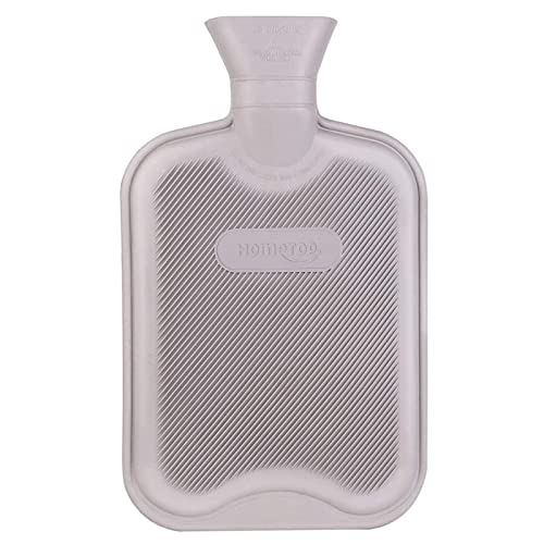 HomeTop Premium Classic Rubber Hot Water Bottle(2 Liters, Gray)
