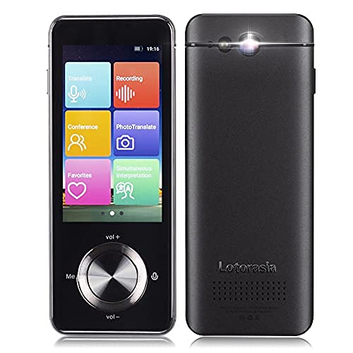 2023 Upgraded Offline Language Translator Device, Portable Real-time Voice Translator 106 Languages, Voice & Photo Translation for Learning Travelling Abroad Shopping Business Chat