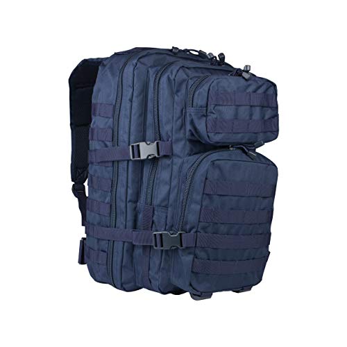 Mil-Tec Military Army Patrol Molle Assault Pack Tactical Combat Rucksack Backpack Bag 36L Navy Blue