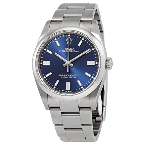 Rolex Oyster Perpetual 36 Automatic Chronometer Blue Dial Watch 126000BLSO