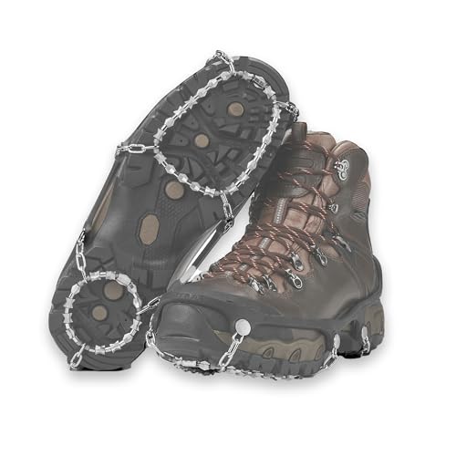 Yaktrax Diamond Grip All-Surface Traction Cleats for Walking on Ice and Snow (1 Pair), X-Large,Black