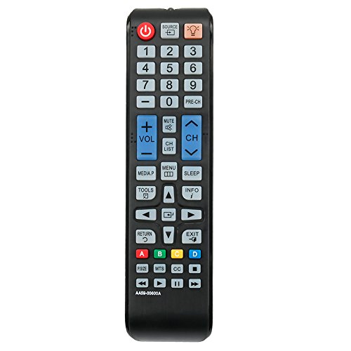 Replace Remote AA59-00600A Applicable for SAMSUNG TV UN26EH4000 UN26EH4000F UN26EH4000FXZA UN29F4000 UN29F4000AF UN29F4000AFXZA UN32EH4000 UN32EH4050F UN32EH5000 PN51E535A3FXZA PN51E535A3F PN51E530A3F