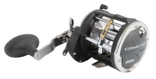 Okuma Convector Star Drag CV-45L Levelwind Trolling Reel (430 Yards- 25LB), Black