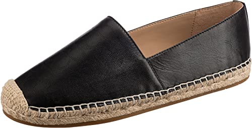 Coach Carley Leather Espadrille Black 9.5 B (M)
