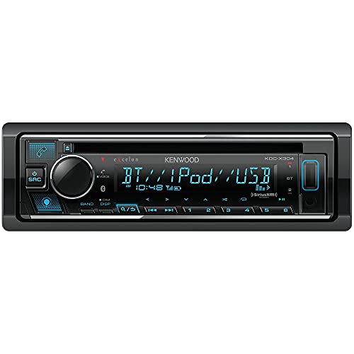 Kenwood KDC-X304 eXcelon CD Car Stereo Receiver w/Bluetooth Hands Free Calling, AM/FM Radio, USB, Amazon Alexa Built Ready, Variable Color Illumination
