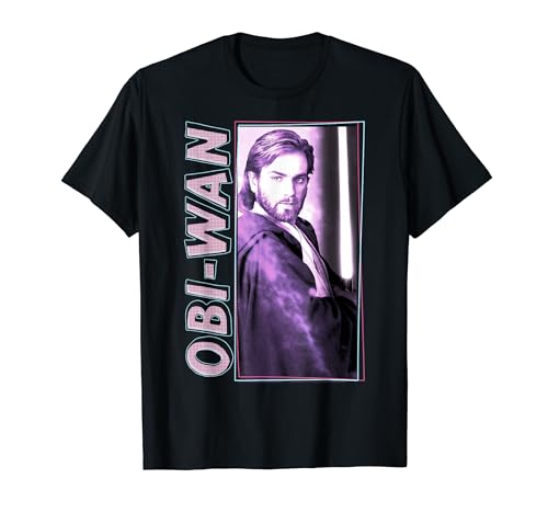 Star Wars Obi-Wan Kenobi Purple Hue Portrait T-Shirt
