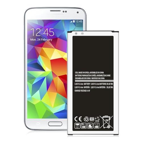 Galaxy S5 Battery,[Upgraded] 5200mAh Li-ion EB-BG900BBC Replacement Battery for Samsung Galaxy S5 AT&T G900A,G900F,G900H,G900R4,I9600,SM-G900V,SM-G900P,SM-G900T