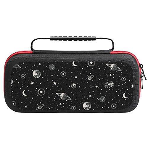 Glow Planets Travel Carrying Case Tote Bag For Nintendo Switch Accessories Holds 20 Game Card Bag