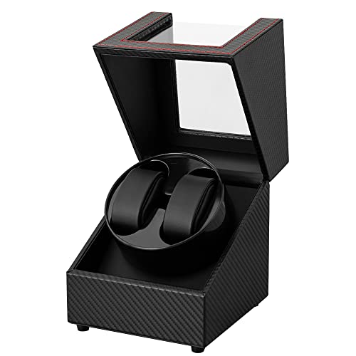 Watch Winder for Automatic Watches,Automatic Watch Winder Box,Double Watch Winder for Women's and Men's Watches with Quiet Japanese Mabuchi Motor