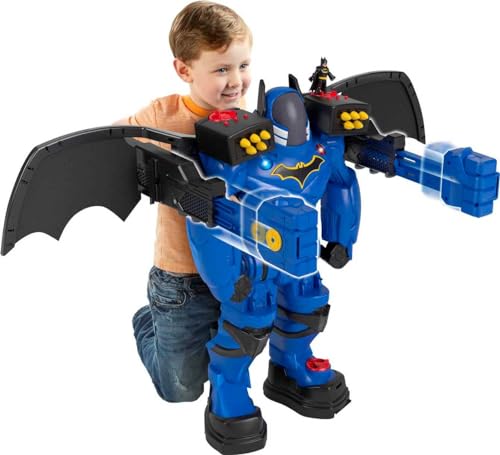 Fisher-Price Imaginext DC Super Friends Batman Robot Playset, Batbot Xtreme, 30 Inches Tall with Figure & 11 Pieces for Preschool Kids Ages 3+ Years (Amazon Exclusive)