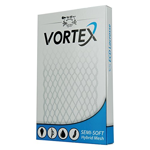 East Coast Dyes ECD Lacrosse Vortex Mesh Semi-Soft White Vortex-SS-White