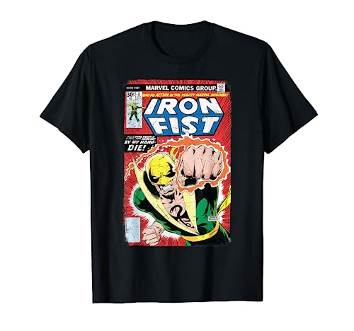 Marvel Iron Fist Epic Fire Punch Comic Cover Graphic T-Shirt T-Shirt