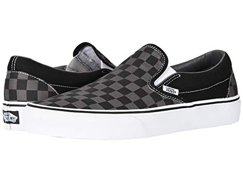 Vans | Classic Slip-On Sneakers (Black/Pewter Check - 12.5 Women/11 Men)