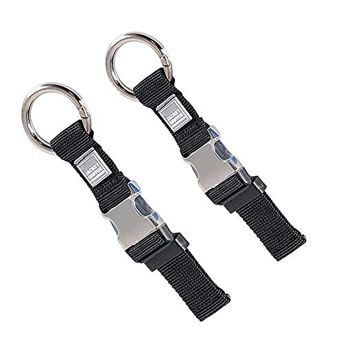2PCS Add a Bag Luggage Strap Jacket Gripper, Heavy Duty Luggage Straps Carry-on Baggage Suitcase Straps Belts Travel Accessories,Carry Your Extra Bags(Black)