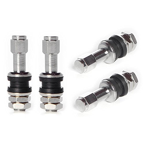 Circuit Performance VS43 Chrome Bolt-in Valve Stems 43mm (Set of 4)