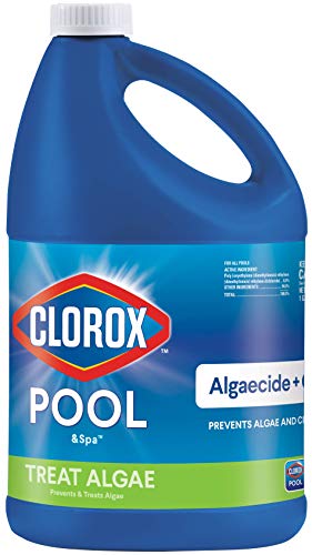 Clorox Pool&Spa Swimming Pool Algaecide and Clarifier, Prevents and Treats Pool Algae, Clears Water, 128 Fl Oz (Pack of 1)