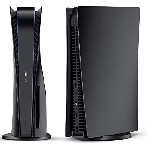 Benazcap Faceplate for Gaming Device,Hard Shockproof Plates Face Plate Cover Side Plate Shell for Gaming Device,Black Plates Compatible with Gaming Device