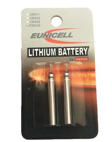 Hillflower 2 Piece CR435 435 LM435 BR435 Long Duration Card 3V Lithium Battery for Remote Alarm PC