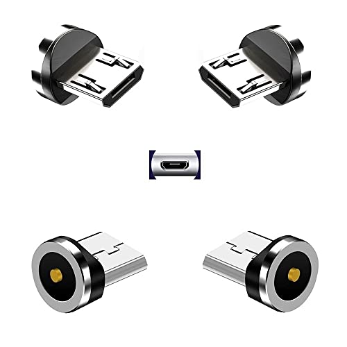 Raosky Magnetic Charging Series (Micro Tips),Just 4 Micro Tips Without Nylon Braided USB Cable No Charger Cords.