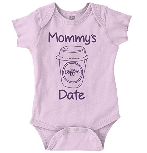 Brisco Brands Mommy's Coffee Date Cute Adorable Baby Romper Boys or Girls