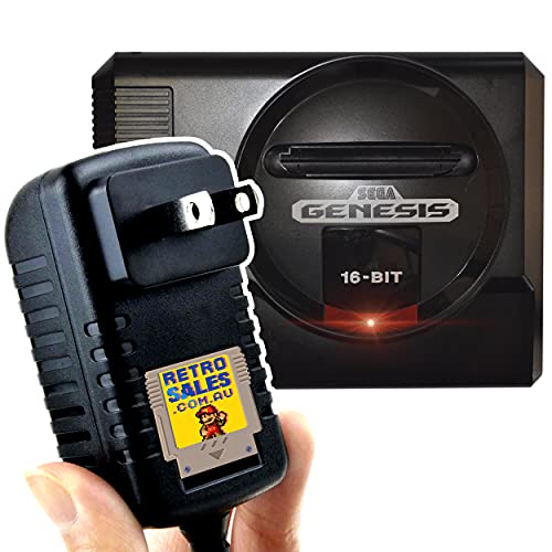 Sega Genesis Power cord supply adapter for Genesis 1 power supply SEGA CD NES PC Engine TurboGrafx Neo Geo AES 9V 10V Original wall oem power adapter replacement MK 1602